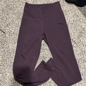 Plum workout pants